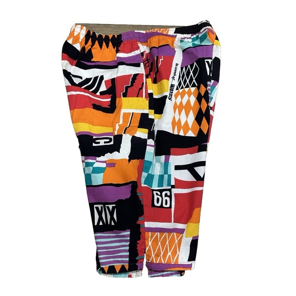 Hobie Shorts Mens Size Large Colorful Prints 80s Cargo Vtg - Picture 7 of 14